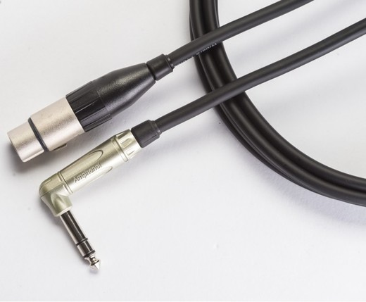 Mikrofonní kabel WIDARA XLR-F - TRS Jack lomený