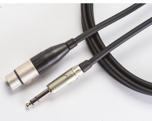 Mikrofonní kabel WIDARA XLR-F - TRS Jack rovný