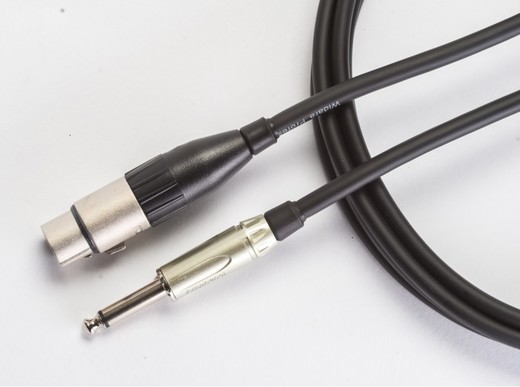 Mikrofonní kabel WIDARA XLR-F - TS Jack rovný